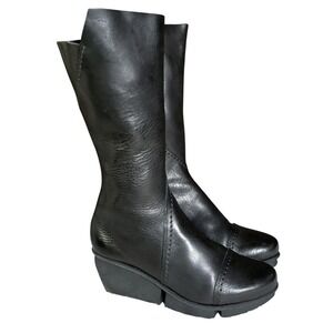 Trippen Boots Womens Size US 7.5 EU 38 Black Leather Goth Gothic Alternative